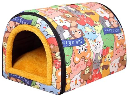 Feral Katzenhaus, Wasserdichtes Hundenest, Wetterfester Katzenhaus,Mit Geräumigem Design, Warm Und Isoliert, Klein/Mittel, Für Außerhalb Gemeinschaftskatzen, Streuner Und Ferals