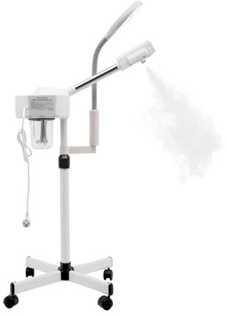 Ansiktsångare, Justerbar Fotblåsare, Ozonansiktsvård Massage Spa, Roterandeånggenerator, För Ansiktsbastu, Med 360°-munstycke, För Salong Och Hem (800W 680ML)