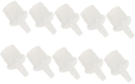 BAZEITFLOW 100 st ögonfransflaskproppar plast franslim flaska munstoppare exakta tätningslock för ögonfransförlängning lim applikation och skydd
