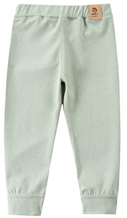 Générique Skräddarbyxor för flickor barn i låg ålder tjock fleece fodrad lediga byxor baby leggings vinterbyxor kostymbyxor, Färg: grön, 7-8 ans