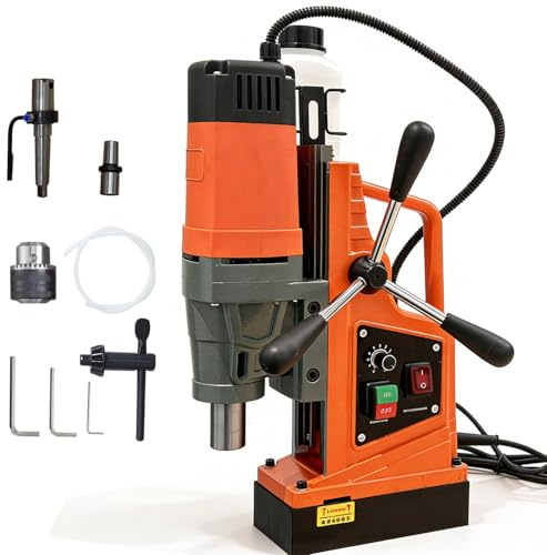 1680W Portable Magnetic Drill Press Machine Mag Drilling for Metal Surface