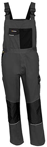 Profus Arbeitslatzhose Berufshose Bauhose Latzhose Weich Baumwolle Spandex (Hobart-LATZ) (46)