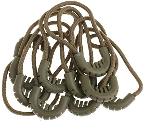 Inzopo Set of 10pcs Zipper Pulls Cord Rope Ends Lock Zip Slider Replacement Fastener Loops For Clothing/Bags - 3 Colors - Army Green Army Green