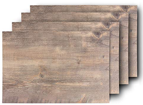 Westmark 4 Sets de Table/Sous-plats, 45 x 30 cm, Synthétique, Aspect Bois, Saleen-Edition : Nature, Chêne vintage, 01059803150