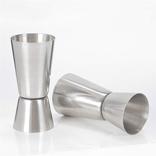 [NOVA] Cocktail Jigger Dual Spirit Measure Cup, Polished Effect, Stainless Steel (Double), 25 ml / 50 ml