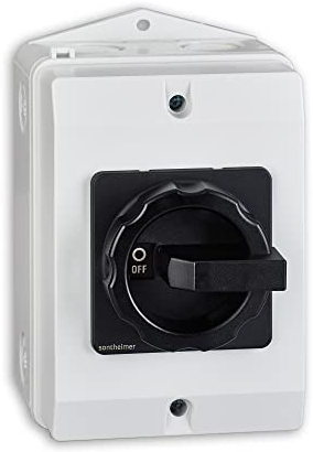 Sontheimer Reparaturschalter 16A 4-polig 7,5kW IP65 RLO16/4PM-D1/Z33S/2xM25, Reparaturschalter/Schwarz