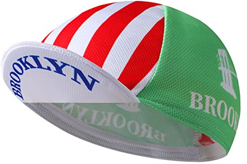 Bikingbros Brooklyn Cappello da Ciclismo - Cappello da Ciclismo Retrò-Sottocasco - Fodera per Casco da Ciclismo Traspirante e Assorbimento del Sudore, Ciano., Taglia unica