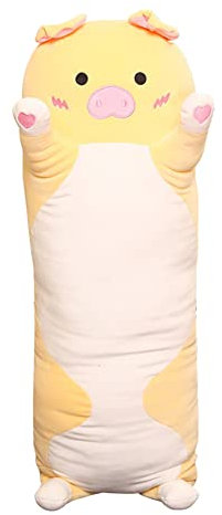 90cm Stofftier Tier Umarmungskissen Langes Wurfkissen, Lange Schwein Seitenschläferkissen Gefüllte Kuscheltier Fuchs Plüschkssen Plüschtiere Spielzeug für Kinder Jungen Mädchen Geschenk