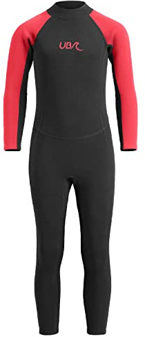 Sharptooth WS1262 - Traje de neopreno para niños de 9 a 10 años, color rojo