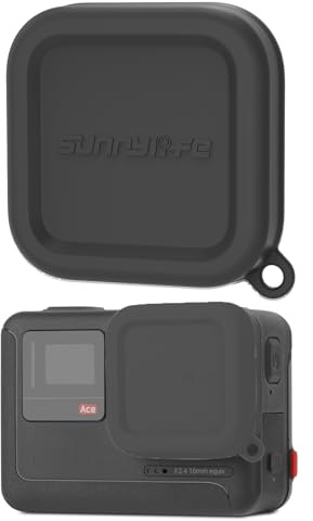 MotuTech Coperchio dell'obiettivo per Insta360 Ace/Ace Pro Silicone Lens Cap Snap on Lens Tappo Tappo Coperchio di Protezione (1 Nero)