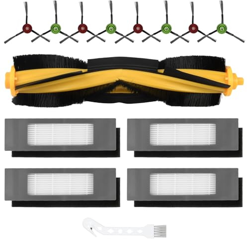 14 Stück Zubehör für Ecovacs Deebot N8 / T9 / N10+ / T8 / OZMO 950/920 | 1 Hauptbürste, 4 Filter, 8 Seitenbürsten, 1 Reinigungsbürste, für Ecovacs N8+/N8 Pro/N8 Pro+/T9+/T8+/T8 AIVI/T8 AIVI+/T8 MAX