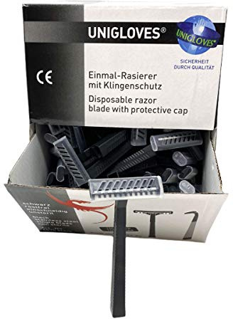 10x100 Stück EINWEGRASIERER - Schwarz - INKgrafiX® Deutschland - PROFI STUDIO - IG70531 - Einmalrasierer rasieren Rasierer Tattoo