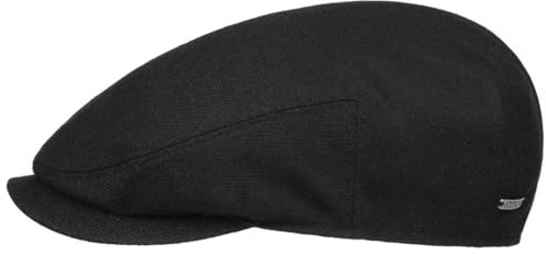 Stetson Carlstown Wool Flatcap Made in EU Herren Winter schwarz 60 cm