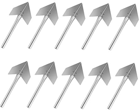 HOMSFOU 10pezzi Cazzuola Per Angoli Esterni Utensile Per Cartongesso Cazzuola Per Stucco Design Curvo Per Angolo Di Gradi Acciaio Inossidabile Impugnatura Ergonomica Adatto Pareti in Cemen
