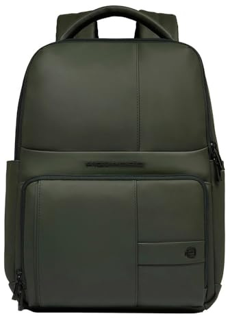 PIQUADRO - Zaino Porta PC 14 Tessuto Impermeabile - Uomo - Verde