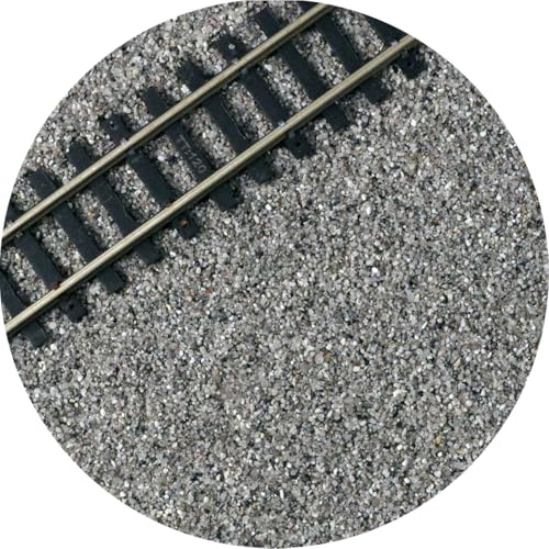 TT:120 Scale Model Railway Track Ballast - Standard Grey | 500g | Model Railway Scenery Material