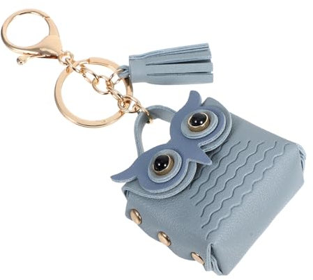 FOMIYES Eule Schlüsselanhänger Aus Kunstleder Mini Geldbörse Für Damen Kartenetui Mit Eulenmotiv Praktisches Accessoire Zum Anhängen An Taschen Oder Kopfhörern