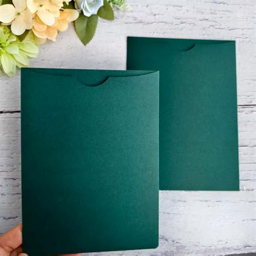 5 x 7 Pollici Carta Verde Opaca Busta Invito per Matrimonio, Compleanno, Festa, Quinceañera, Porta Carte per Festività (Verde Opaco)