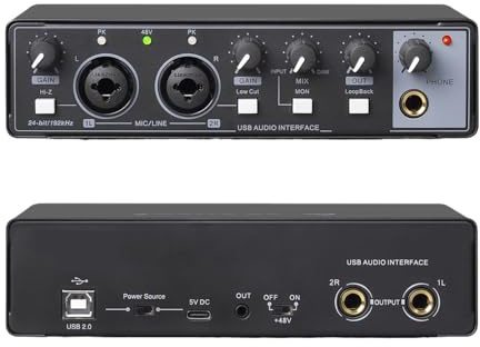Carte Son For Enregistrement De Guitare Électrique, For Diffusion En Direct, Studio, Ordinateur De Chant