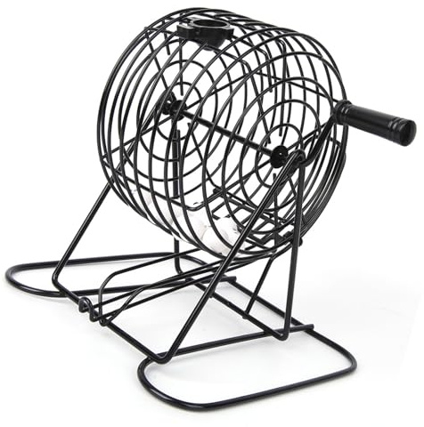 Depisuta Set da Gioco del Bingo, Set da Bingo per Famiglie con Gabbia da, 75palline Bianche da, Tabellone da, Fiches da e Tabellone Principale per Grandi Gruppi, Feste