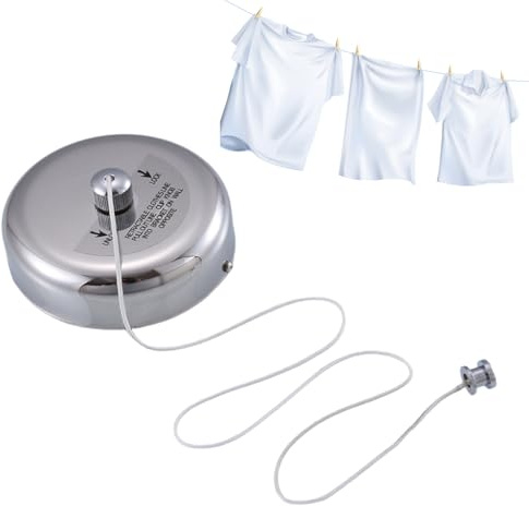 Cuerda De Ropa Retráctil Interior - Cuerda para Tender Retráctil Resistente De 2.7 Metros | Soporte de Pared para Secado de Gran Capacidad - Dormitorio Balcón Apartamento Hotel Jardín Camping