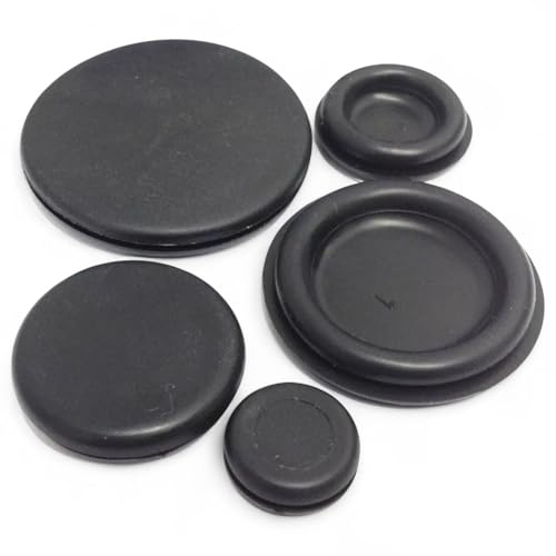 10 Pcs Blanking Grommets Rubber Bung Grommet Plug for Junction Box Entries (32mm Closed)