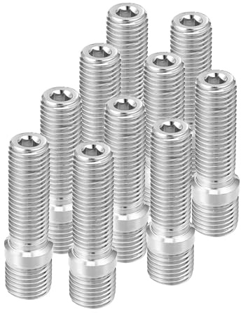 DCXXAN Bulloni per Ruote, per VW, per Maggiolino, per Passat, per 2002-2022 M14x1,5 M12x1,5 50mm Mozzo Pneumatico Vite Bullone Bulloni per Ruote