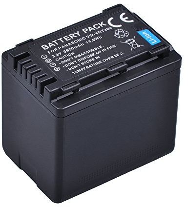 DuraPro 3900mAh VW-VBT380 VBT380 VW-VBT190 VBT190 Battery for Panasonic HC-V110, HC-V130, HC-V160, HC-V180, HC-V201, HC-V250,HC-V260,V720 V750 V770 V777 VX870 VX980 VX989