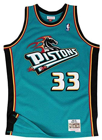 Mitchell & Ness Replica Swingman NBA Jersey HWC 33 Grant Hill Detroit Pistons Basketball Trikot