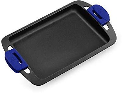 BRA Advanced Plancha lisa 40 cm, aluminio fundido con antiadherente, reforzado de rendimiento superior y resistencia a los arañazos, Multicolor