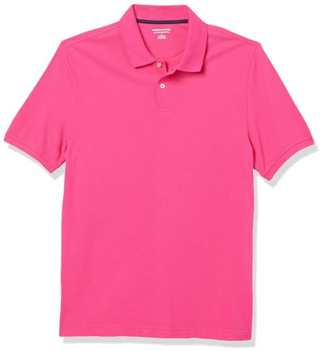 Amazon Essentials Uomo Polo in piqué di Cotone Slim