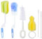 Gresunny 6C pezzi Spazzola per bottiglie bambino spazzola per biberon con testa rotante set di pulizia per bottiglie kit di pulizia per bottiglie spazzola di pulizia per biberon tazze cannucce