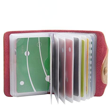 GERIINEER Porta Carte di Credito Donna Uomo Pelle - 20 slot