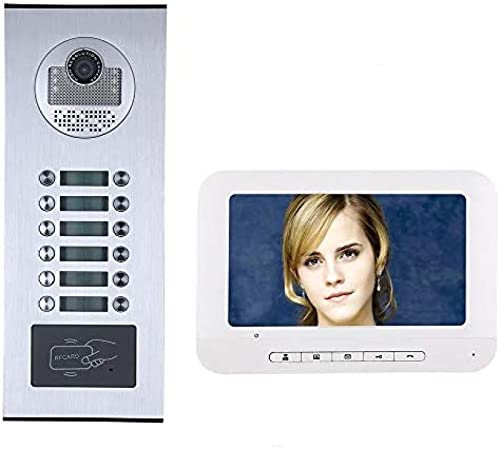 9 Apartment/Family Video Door Phone Intercom System RFID IR-CUT HD 1000TVL Camera Doorbell Camera With 12 Button 9 Monitor Waterproof,3POUR3
