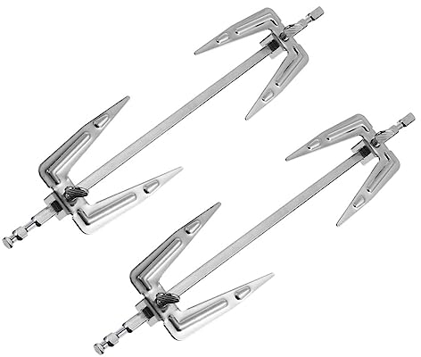 HEMOTON 2stücke Edelstahl Rotisserie Grillgabeln Mit Drehachse Robuste Fleischspieße Für BBQ Und Ofen Für Hähnchen Airfryer-zubehör Und Gleichmäßiges Garen
