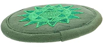 Toyvian Coussin de bol chantant bouddhiste - Coussin pour bol de - Dessous de verre en cristal - Accessoire de rituel bouddhiste - rond en coton unique Népal