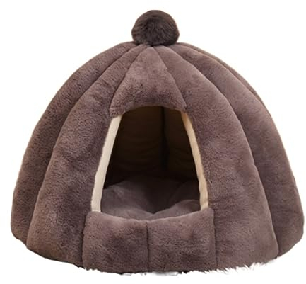 Hundebett Hundekorb Katzenbett Hundekörbchen Katzenbetten Für Innenkatzen, Iglu, Groß, Dick, Für Katzen Und Hunde, Faltbares Katzenzelt, Katzenbett, Kätzchenbett, Weich Und Warm Haustierbett Hundesofa