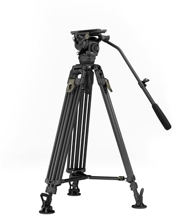 Tilta CT12 75mm Cine Fluid Head with 2-Stage One Touch Carbon Fiber Tripod Legs - Space Gray (12KG)