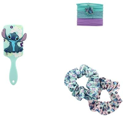 DISNEY - Accessoires Coiffants à l'effigie de STITCH - Lilo & Stitch - Cheveux longs - Brosse Paddle