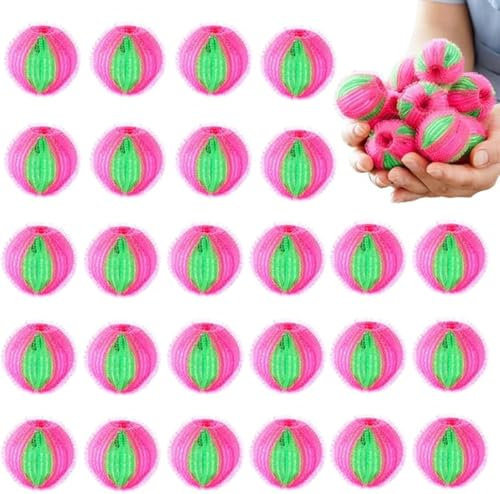 24stk Tierhaarentferner Waschmaschine, BetterJonny Wiederverwendbare Fusselbälle Waschkugeln Waschmaschine Ball Wäschekugel flusenfreie Waschbälle Gegen Tierhaare für Entfernt Tierhaare Fussel, B