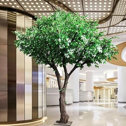 Sohodoo Großer künstlicher Ficusbaum – Nachbildung eines Ficusbaums – lebensechte, große grüne Kunstpflanze | Innendekoration(1mx0.9m)