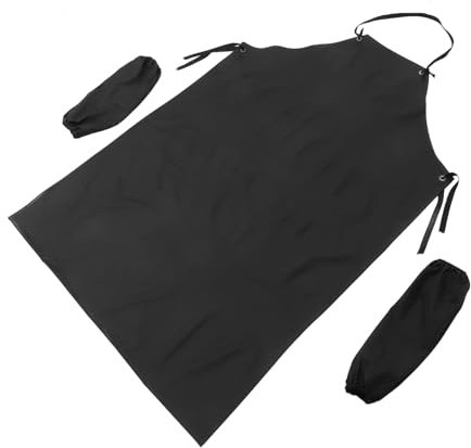 EXHUMKY Pvc-schürze Mit Ärmeln Für Küche Und Gartenarbeit Ölbeständig Und Strapazierfähig Für Erwachsene