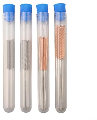 Robustes Edelstahl-Düsenreiniger-Set, komplettes Set mit 40 Nadeln (Größen 0 2 mm bis 0 8 mm) für alle Ihre Druckbedürfnisse
