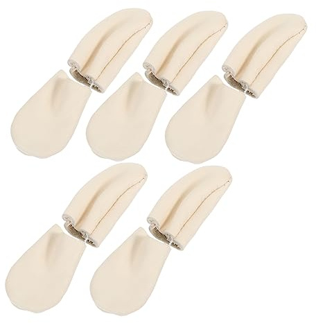 Housoutil Dedales De Costura y Mangas Para Dedos Para Costura, 5 Pares, Material De Fieltro De Lana Grueso, Colores Aleatorios, Protección Antiperforación Para Manualidades y Diy