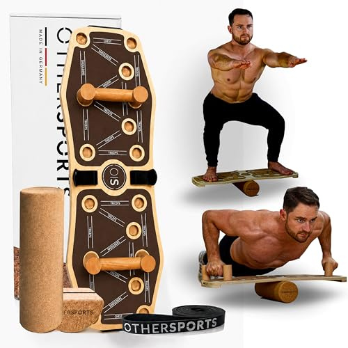 OTHERSPORTS Sportboard 4 - Gleichgewichtstrainer für mehr Kraft & Gesundheit – Effektives Balance Training Equipment für zuhause – Platzsparendes Trainingsgerät