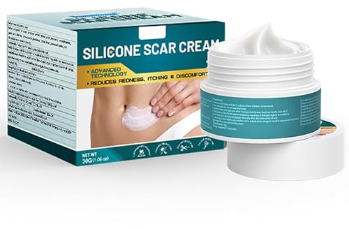 Silicone Scar Gel, Scar Cream, Advanced Scar Ointment for Surgical Scars, Stretch Marks, Keloid Scars