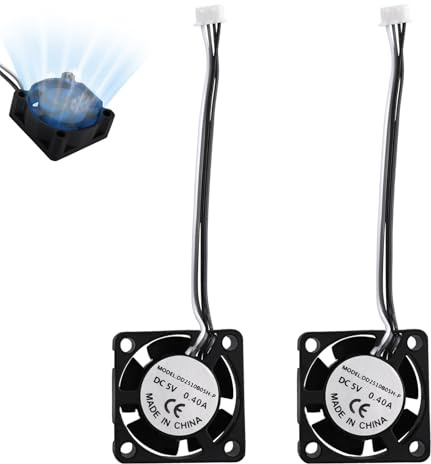 BTFO 2 Stück Hotend Lüfter für Bambu Lab X1/X1C 3D-Drucker, Schnelllüfter Extruder-Lüfter Ersatzteile zur Wärmeableitung Kompatibel mit Bambu Lab