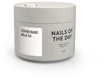 Nailsoftheday Cover Base NEW Formula Milk 03 Base camuflaje semitransparente de tono lechoso para uñas