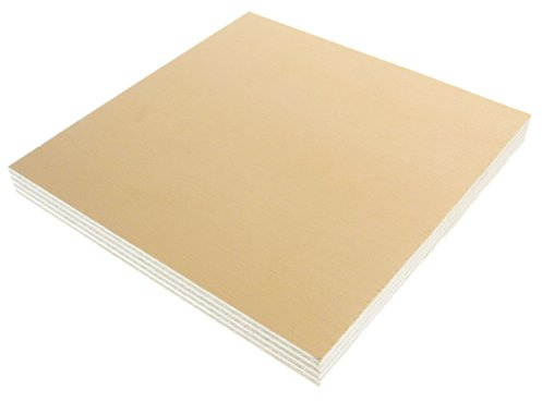 Hagspiel - Pannelli in compensato di pioppo, 5 pezzi, 20 x 20 cm, 20 mm