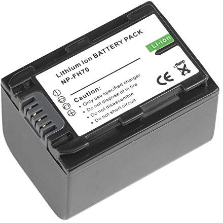 Digital Replacement Camera and Camcorder Battery for Sony NP-FH70, NP-FH30, NP-FH40